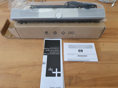 HP Silver Flat Panel Speaker Bar - Afbeelding 3 van 4