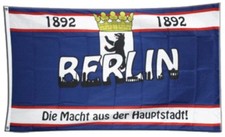 Fahne Fanflagge Berlin 1892 Die Macht aus der Hauptstadt Flagge Fußball Hissflag