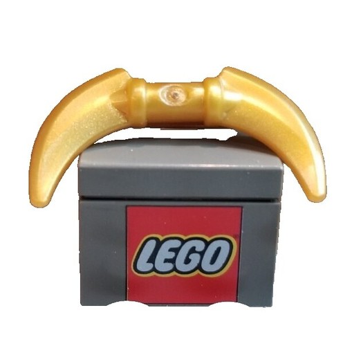 Lego 70749 Ninjago Enter Serpent Gold Snake Head Tile Brick Part