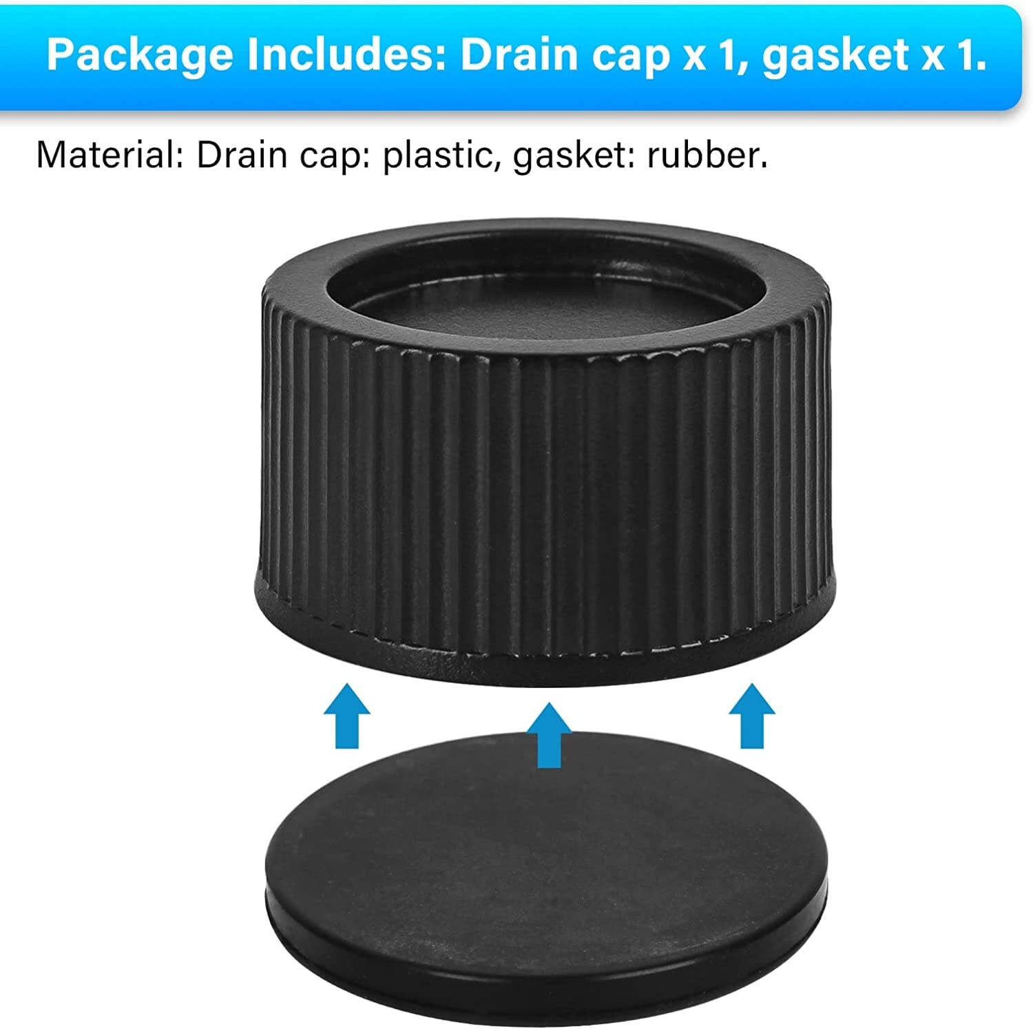 SX180HG Pool Sand Filter Drain Cap and Gasket for Hayward Pro Series