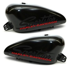Adhésifs Réservoir de Moto Custom Compatible pour Harley Davidson Sportster Noir