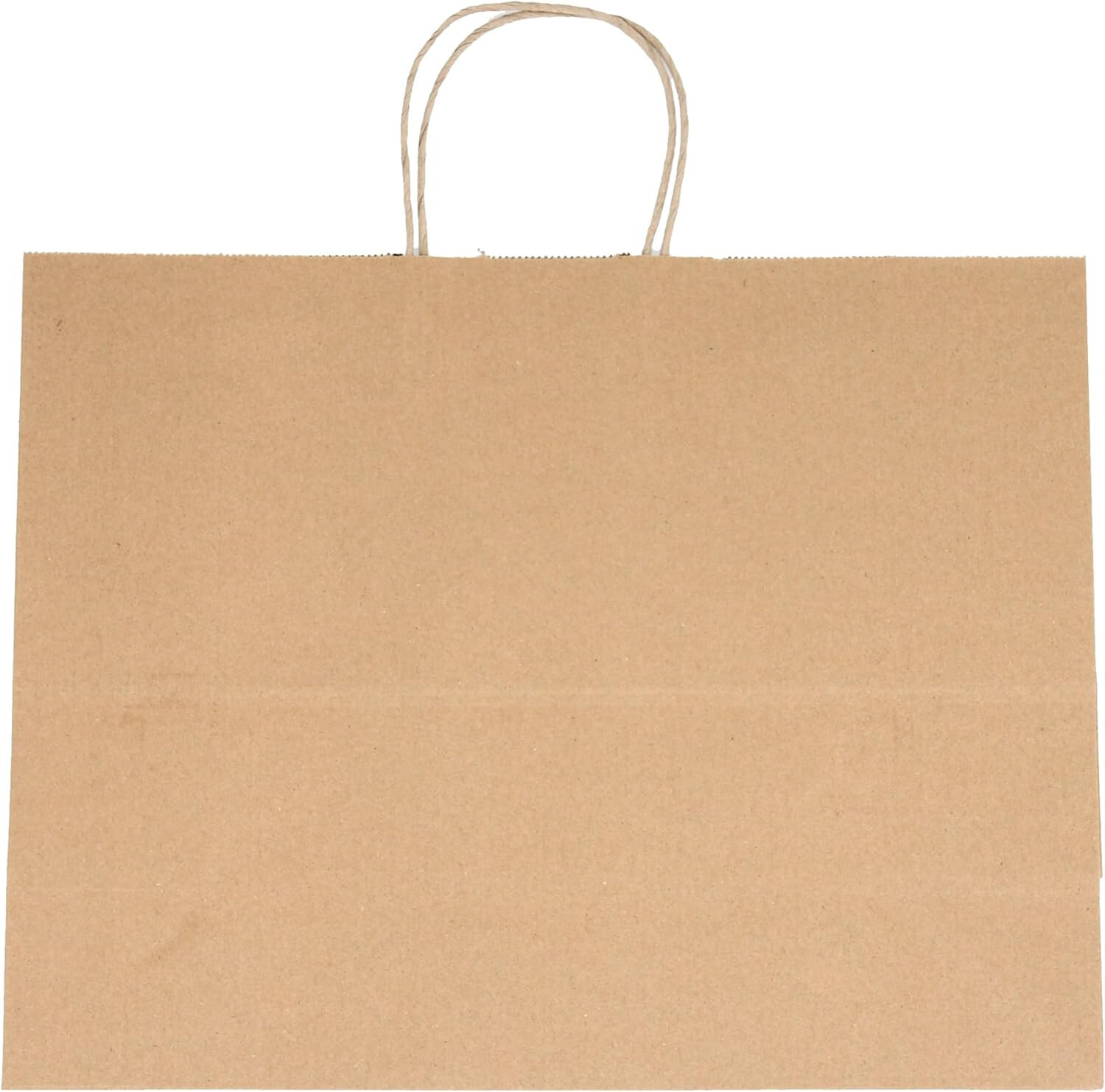 Paper Shopping Bags 100 Natural Kraft 16" x 6 x 12 ½" Retail Merchandise Handles
