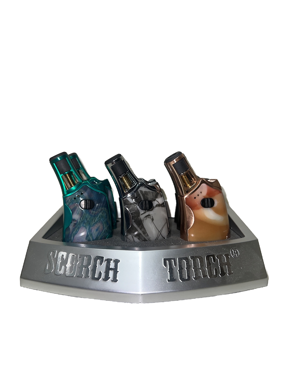 Scorch Torch Single Adjustable Flame Butane Refillable Torch Lighter with Lock