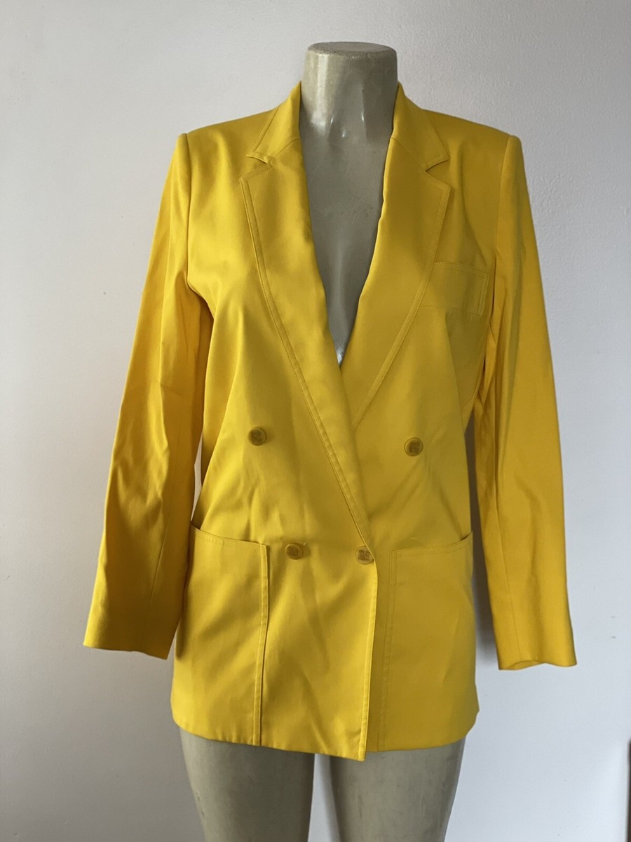 24SS new/Max Mara ジタンシングルジャケット Jacket Yellow Max Mara Yellow Jacket blazer NWT size 4 | eBay