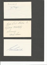 Joe Dugan vintage autographed 3x5 (1927 New York Yankees)