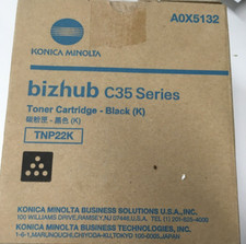 Konica Minolta Bizhub C35 Series Black Toner Cartridge TNP22K A0X5132 Brand New