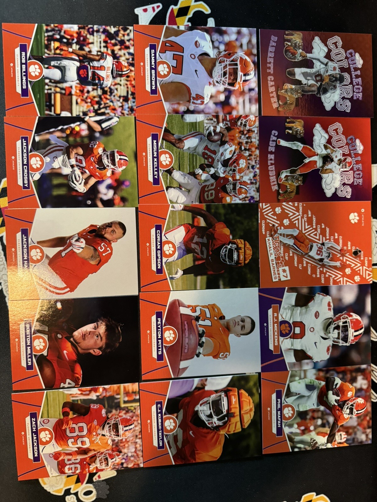 2024 Onit Football Clemson Tigers 15 Card Lot AlLL SHIP | eBay