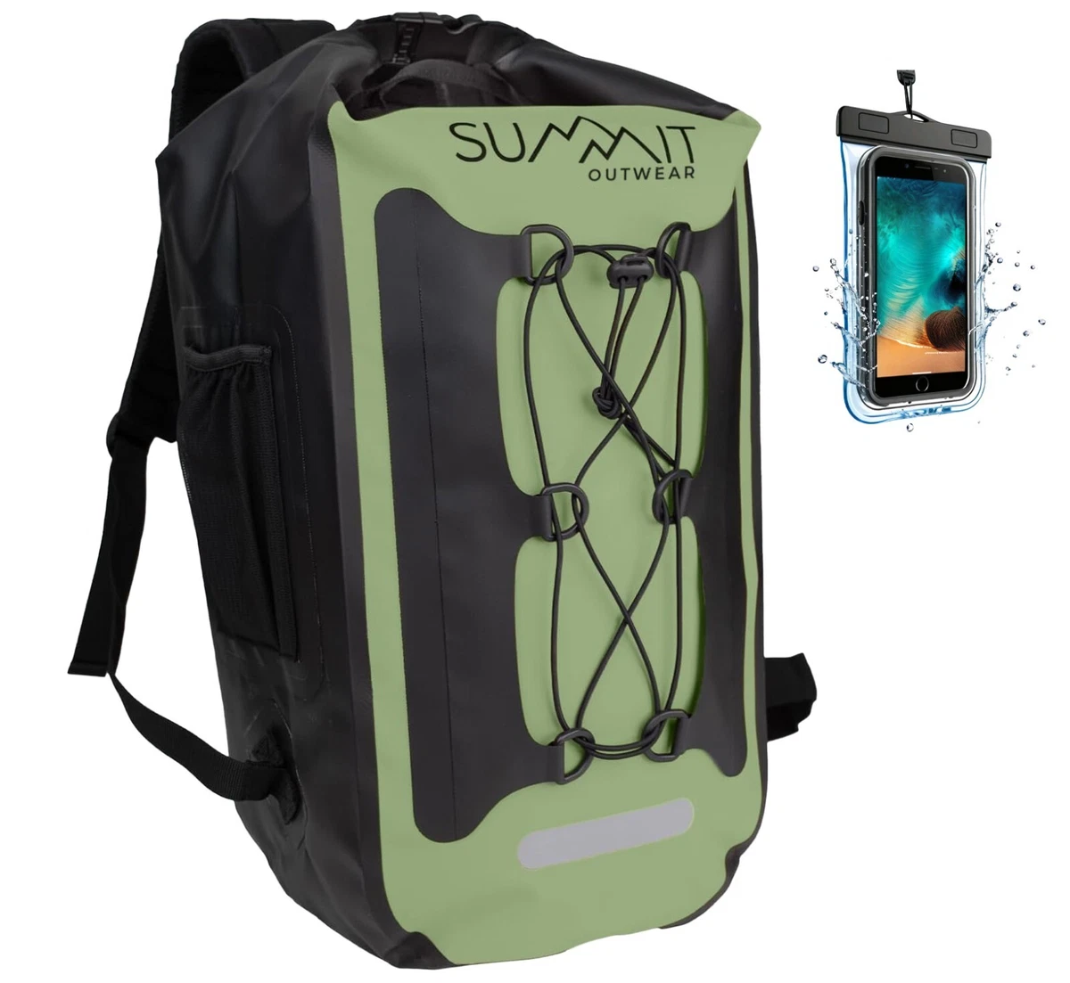 Urban Creek Dry Bag Groen 18L | Waterdichte rugzakken (dry bags