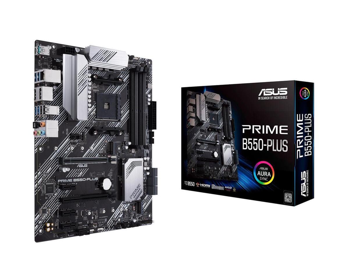 ASUS PRIME B550-PLUS AM4 AMD B550 SATA 6Gb/s USB 3.0 HDMI ASUS PRIME B550-PLUS AM4 AMD B550 SATA 6Gb/s USB 3.0 HDMI