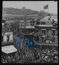 Photograph DOVER MARKET SQUARE NO7 ENGLAND 1897 VICTORIAN Magic Lantern Slide