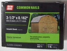 Grip-Rite Nails 1 lb 3-1/2" Exterior Galvanized - Common - Combo Ship