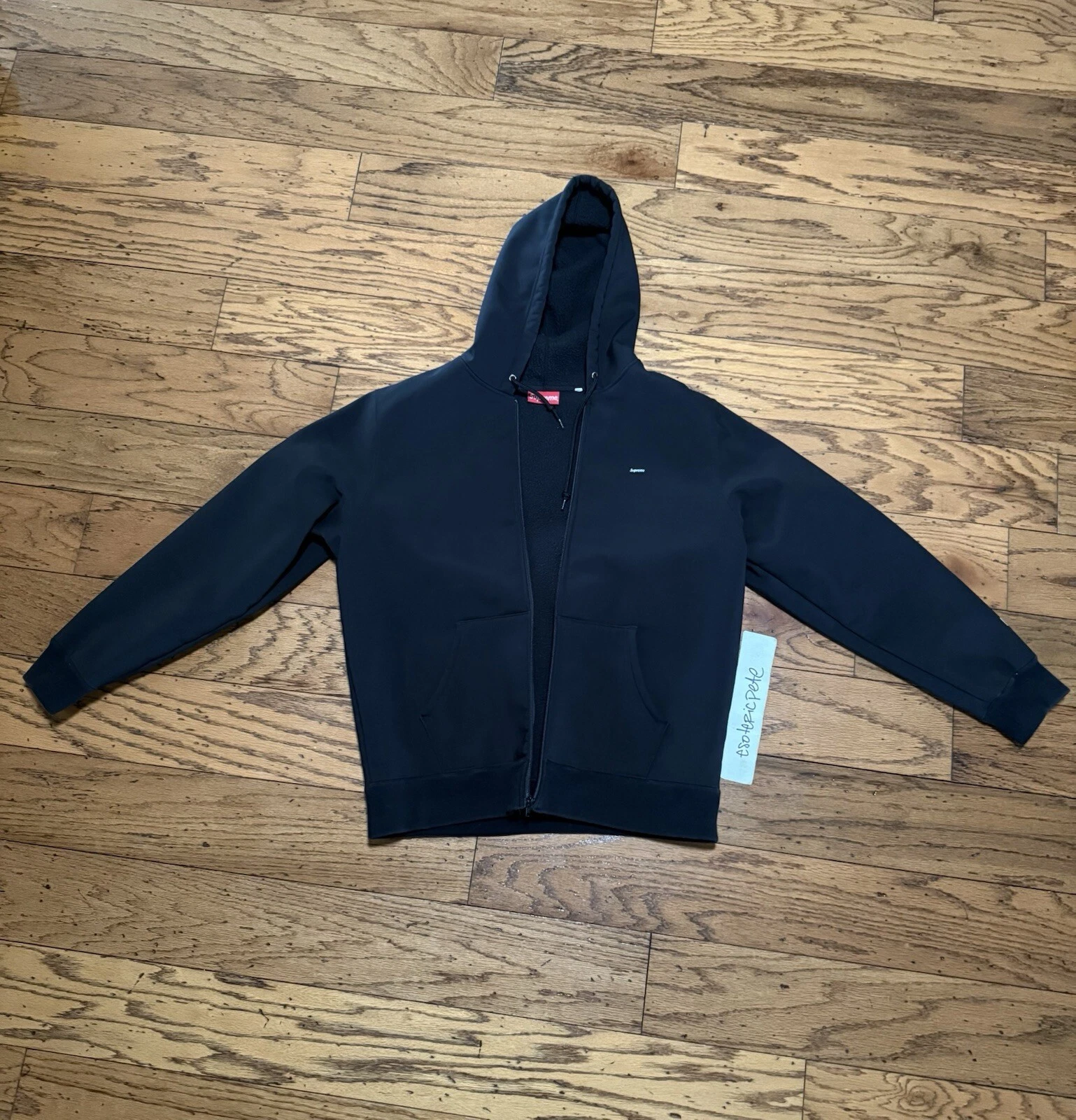 GRAND SWEAT À CAPUCHE ZIPPÉ SUPREME WINDSTOPPER NOIR FW 2018