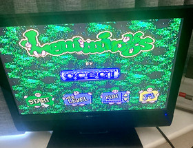 NES ~ LEMMINGS Nintendo Game 3 Screw NES-LG-UKV Cart + Sleeve Pal A