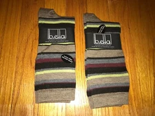 NWT B. Ella Merino Wool Socks Pella #2228 Stripe