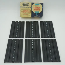AURORA TJET 5" STRAIGHT TRACKS ~ BOX OF 6 ~ VN-EXC ~ CLEAN & RACE READY ~ RARE
