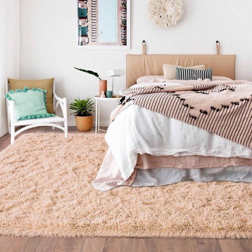 Soft Shag Rugs For Bedroom, Purple Fluffy Shaggy Rugs For Living Room Nursery - Picture 53 of 56