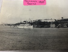 1910's Real Photo Postcard - Unknown ship Panama Canal