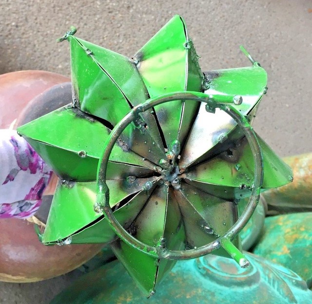 MEXICAN METAL ART CACTUS With BLOOM small (A&H) ***FREE FREIGHT*** eBay
