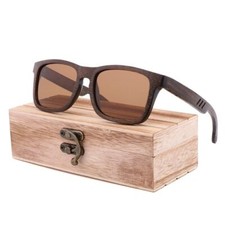Polarizzati UV400 Alto Qualità Retro Occhiali da Sole Fatto Bamboo Tonalità Uomo