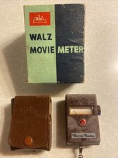 Vintage Walz Movie Meter - Light Meter with Leather Case And Original Box