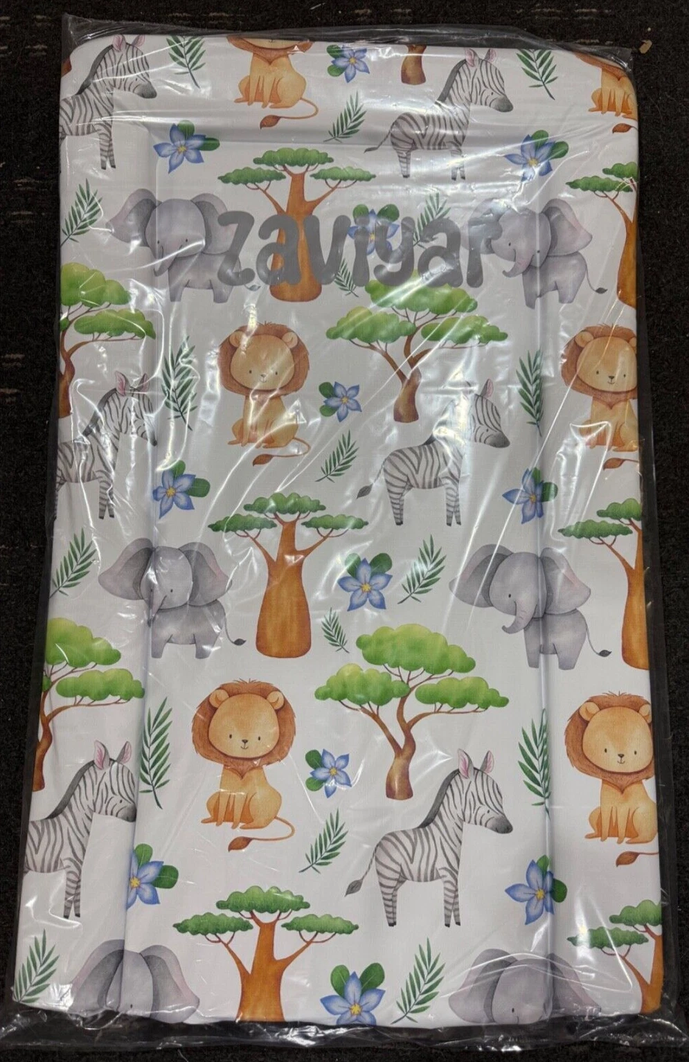 Jungle Safari Nursery Baby Changing Mat - Pastel -Boys Personalised With Zaviyar
Opens in a new wind