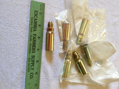 QTY 6 EATON HYDRAULIC CRIMP FITTING 04U-505, HY0405MJ, 4730-01-221-7756