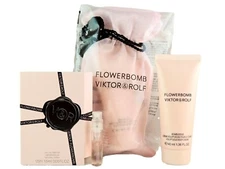 V&R VIKTOR & ROLF FLOWERBOMB 40ml 1.36fl oz BODY CREAM + 1.5ml SAMPLE GIFT SET