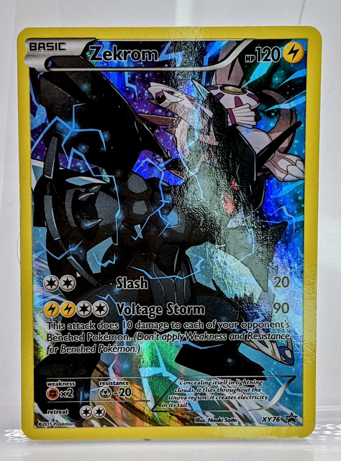 Pokemon ZEKROM FULL ART BLACK STAR PROMO holo card XY76