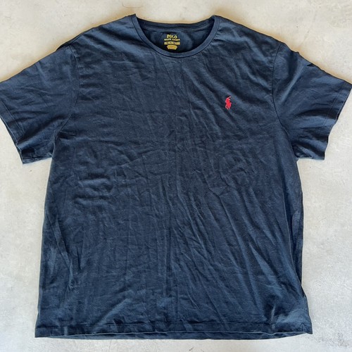 Polo Ralph Lauren Shirt Mens XXL Black Red Pony Logo Casual Cotton RN