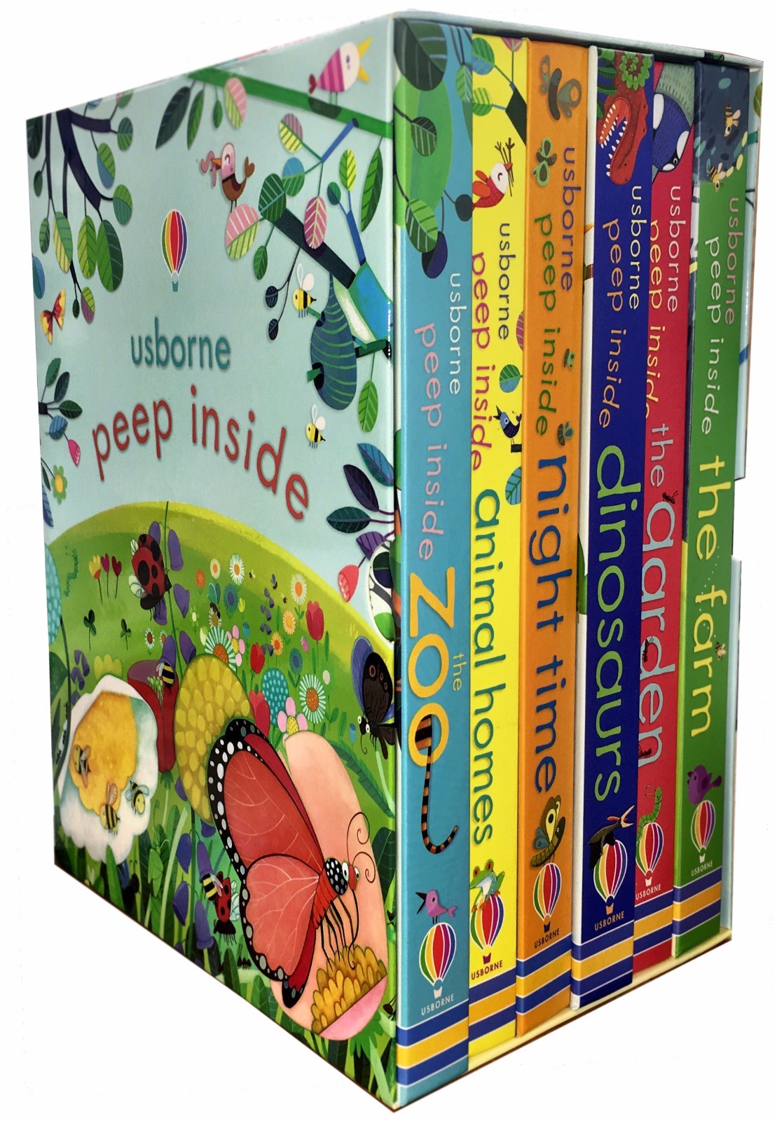 Usborne Peep Inside Collection 6 Books Box Set Children Gift Set