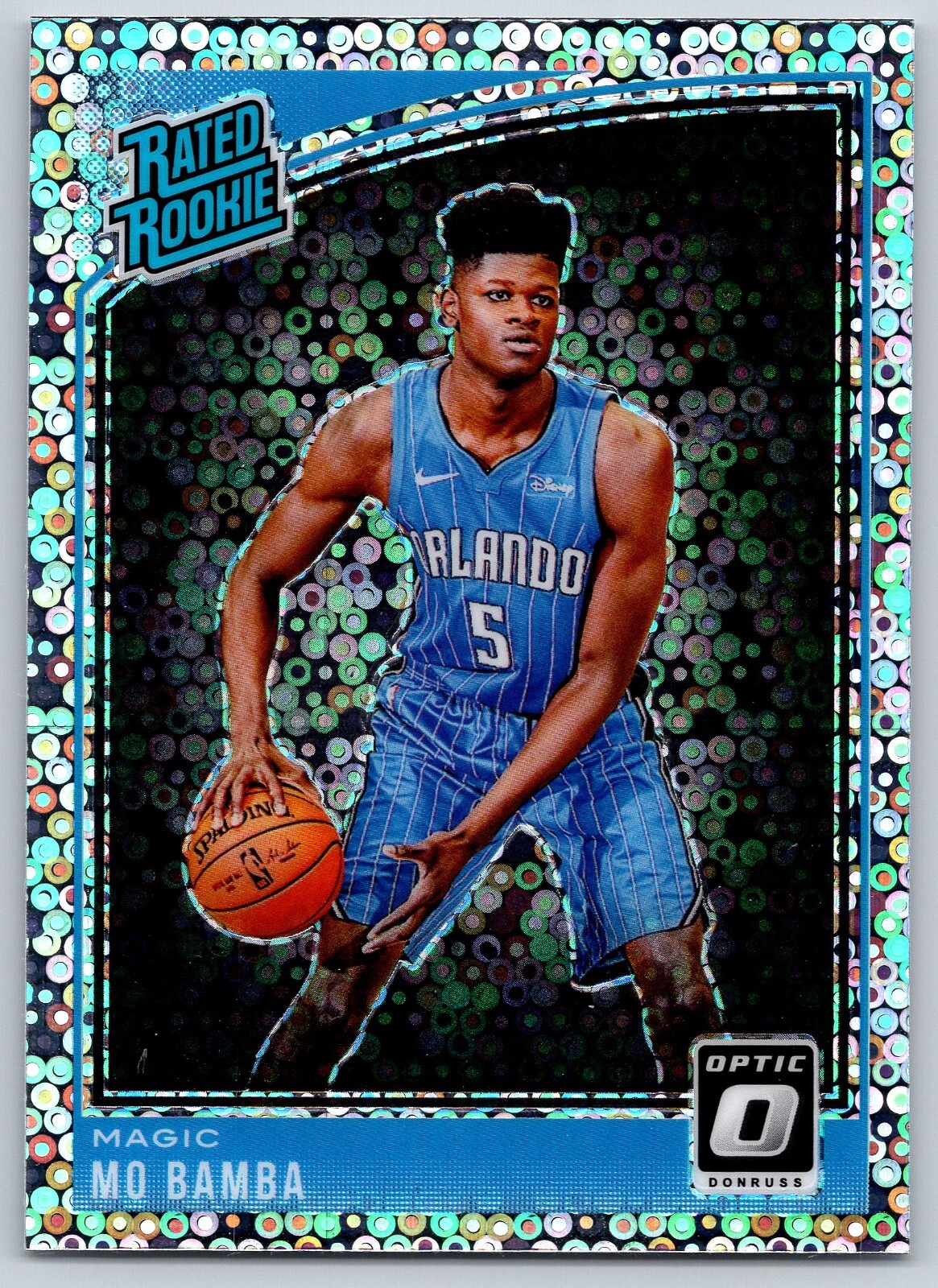 Mo Bamba 2018-19 Panini Donruss Optic Rated Rookie RC Fast Break Holo Prizm #160