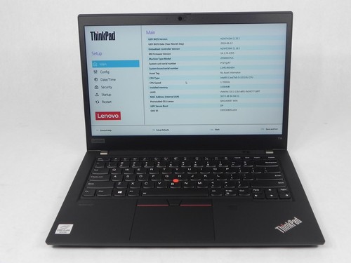 LENOVO THINKPAD T14 GEN 1 14" FHD i5-10310U 1.7GHz 256GB SSD 16GB Windows 11 Pro - Picture 13 of 15