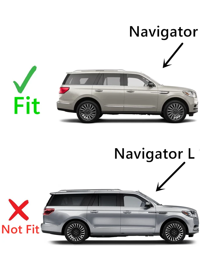 Fits 2018-2024 Lincoln Navigator 4Dr Passenger Right Quarter Glass Window SWB Foto 4 de 4