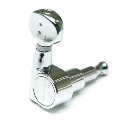 NEW Graph Tech Ratio 6-In-Line 2-Pin Classic Tuning Keys - CHROME, #PRN-2731-C0