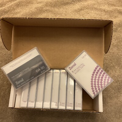 10 Sealed Zonal 8 mm Digital Audio Tape DA 90 Multi-track For Tascam DA-88 Etc.