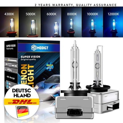 2x D1S XENON Brenner 6000K-12000K HELL SUPERVISION Lampen Lampe Wei? Birne DHL