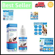 Veterinarian-Recommended Dog  Cat Ear Care Drops - 2oz, No-Sting Formula