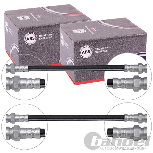 2X A.B.S. BremsschlÄUche Hinten Innen Passend FüR Opel Corsa Renault 30-image