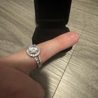 Luxury  Ring with Box Black Engagement Proposal Wedding Jewelry Box and Ring — photo 3