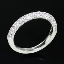 Round Cut Diamond Engagement Ring 14K White Gold Certified Lab Created 1.25 Ct