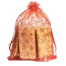 100pcs 6x9 Inches Sheer Drawstrings Organza Gift Candy Bags Wedding Christmas...