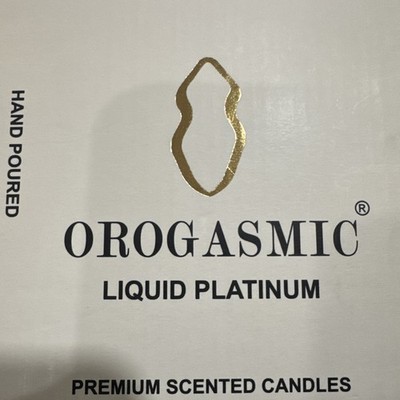 Orogasmic Liquid Platinum Luxury Soy Wax Scented Candle 8oz Hand Poured