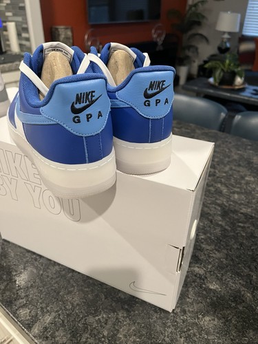 Nike Custom Air Force 1 GPA Grade Point Average Blue White 