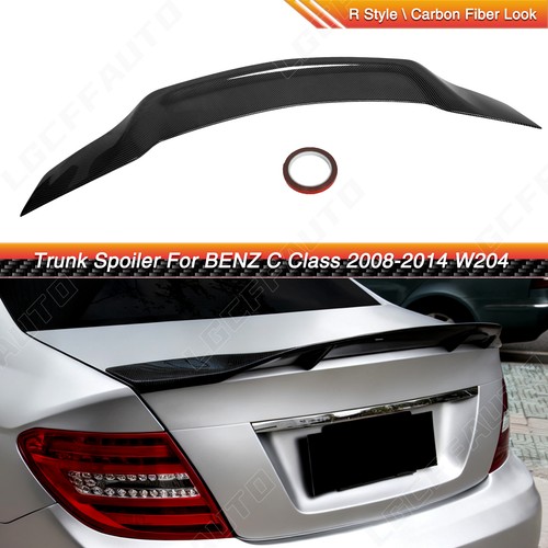 Carbon Fiber Duckbill Trunk Spoiler Lip For Mercedes Benz W204 C250 C300 2008-14