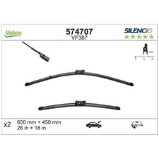 Scheibenwischer Set vorne für Alfa Romeo Stelvio 949 | 24642091