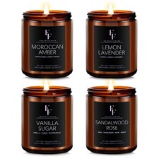 Scented Candles for Home Scented Aromatherapy Candles, 4 Pack 28 Oz Soy Wax C...