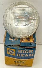 Vintage Ge 4001 Sealed High Beam Headlight 12v 2-prong Old 5001 Nos In Box