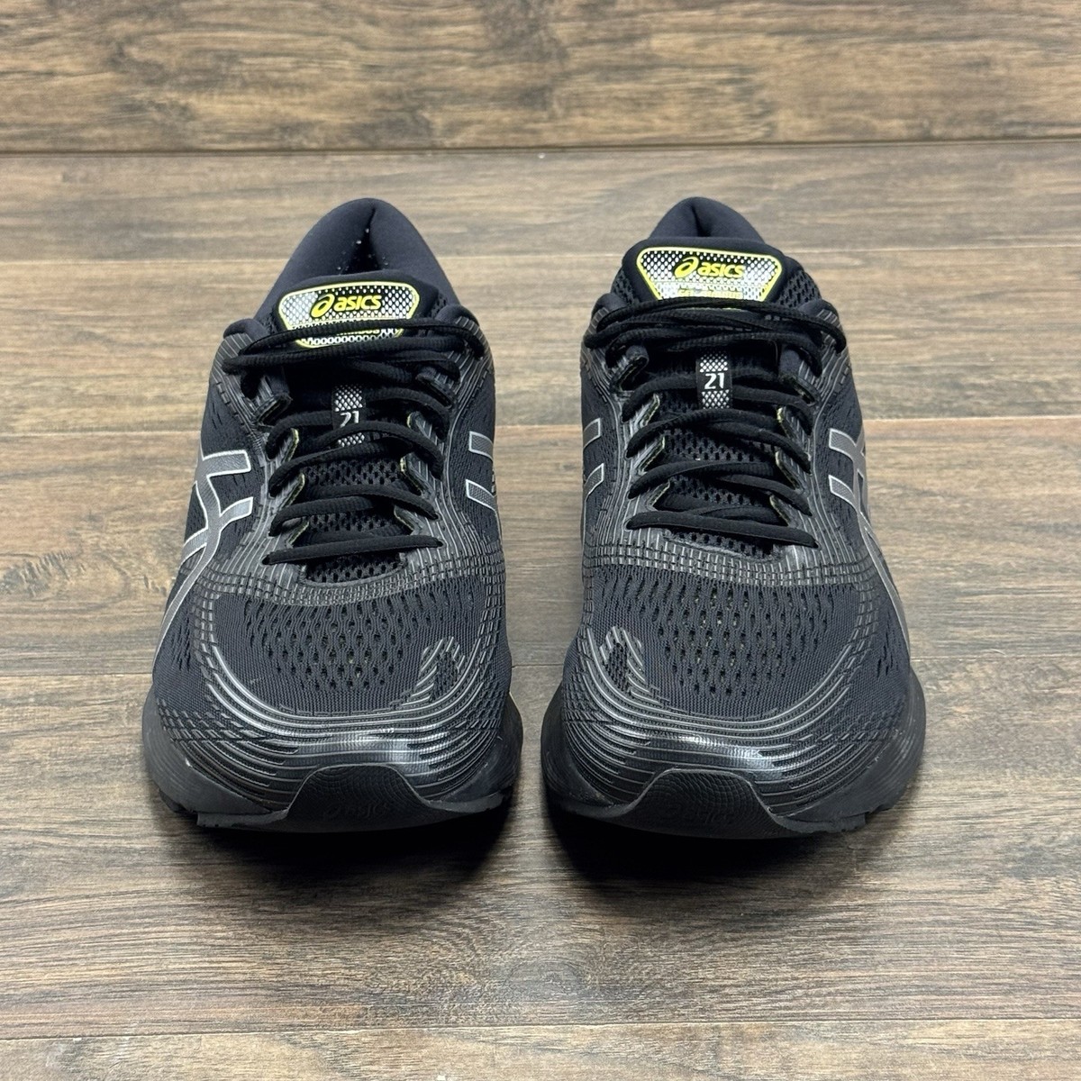 Asics Shoes Mens 14 Gel Nimbus 21 1011A169 Black Running Athletic