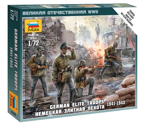 Zvezda 6180 - 1/72 Wargame Addon Deutsche Elitetruppen 1939-1943 - Neu-image