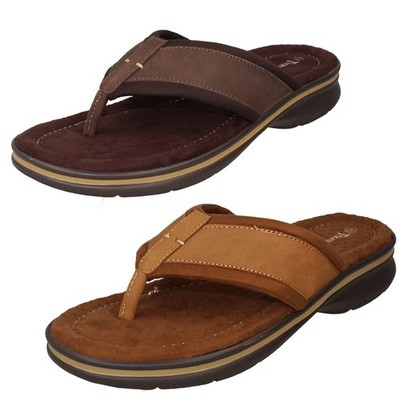 Mens Thomas Blunt Low Toepost Flip Flops Sandals